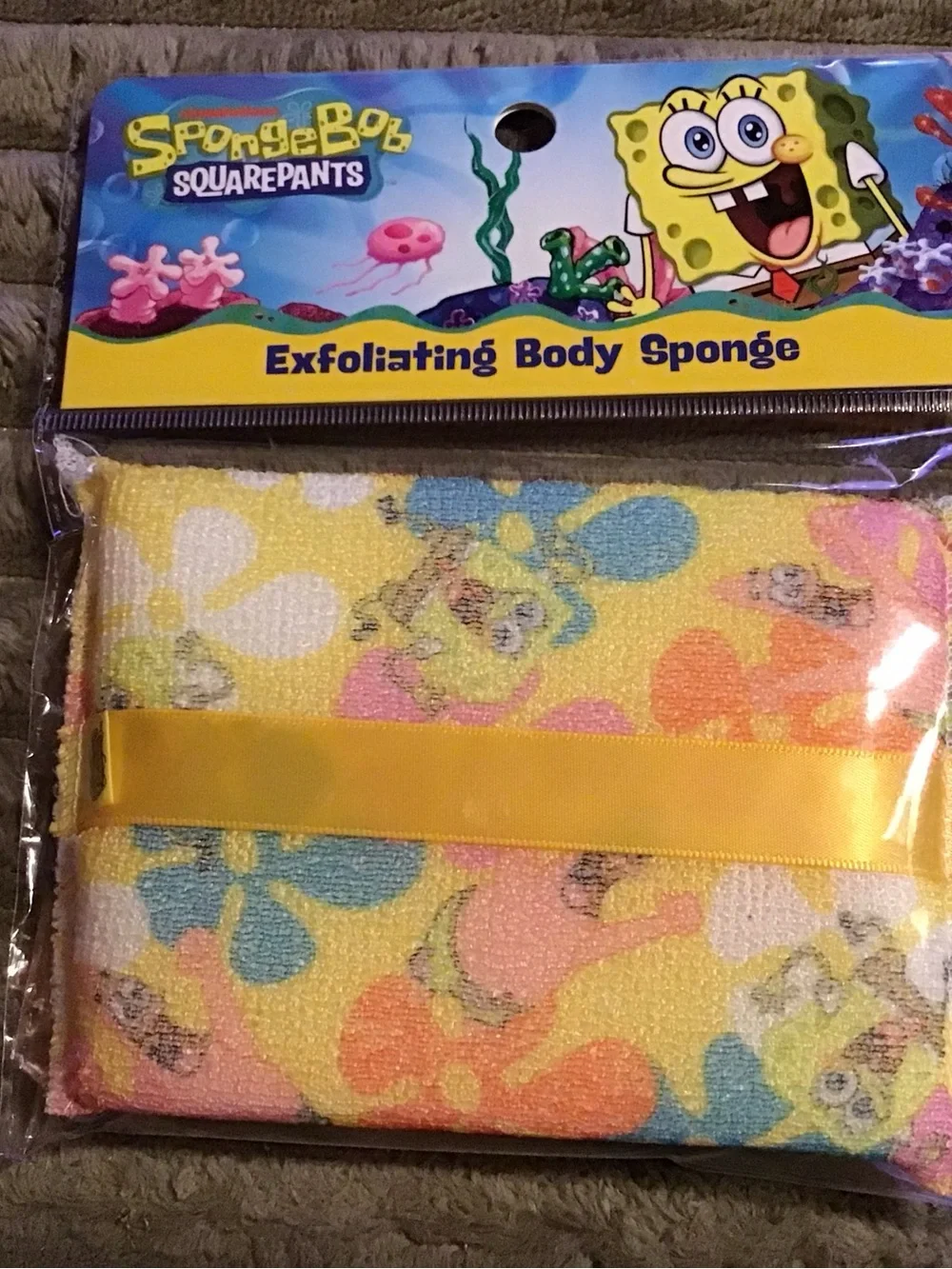 SpongeBob SquarePants Exfoliating Body Sponge - Yellow